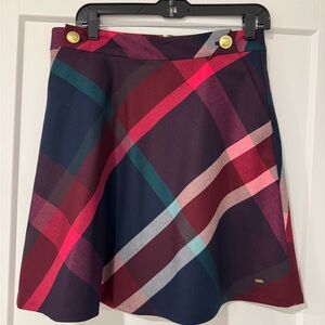 Tommy Hilfiger Multicolor Plaid A-Line Skirt